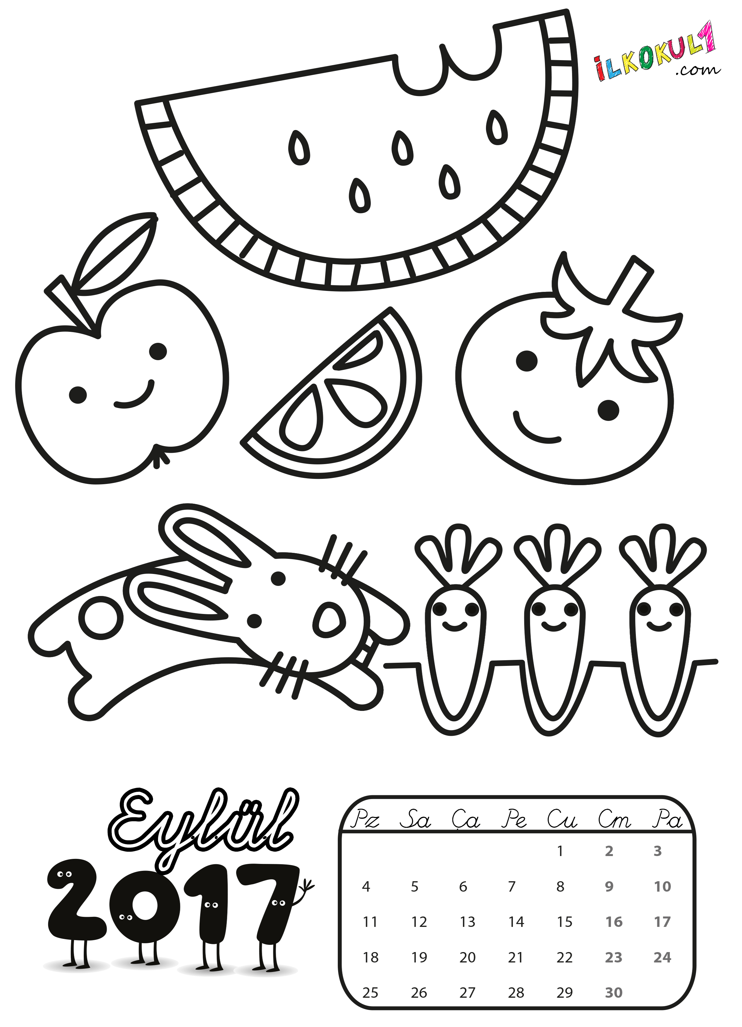 2017 Takvim Boyama 20 Sayysy Boyama Gazetesujin