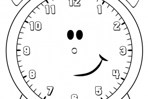 Saat Şablonları ve Saat Boyama Sayfaları