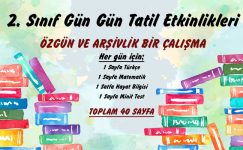 2. Sınıf 1. Dönem Tatil Etkinlikleri -10 GÜN BİR ARADA , TEK DOSYA-