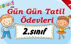 2016-2017 2. Sınıf Gün Gün 1. Dönem Tatil Ödevleri (8. GÜN)