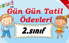 2016-2017 2. Sınıf Gün Gün 1. Dönem Tatil Ödevleri (7. GÜN)