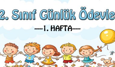 2. Sınıf Günlük Ödevler -2. Dönem 1. Hafta-