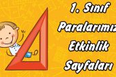 1. Sınıf Paralarımız Çalışma Kağıtları