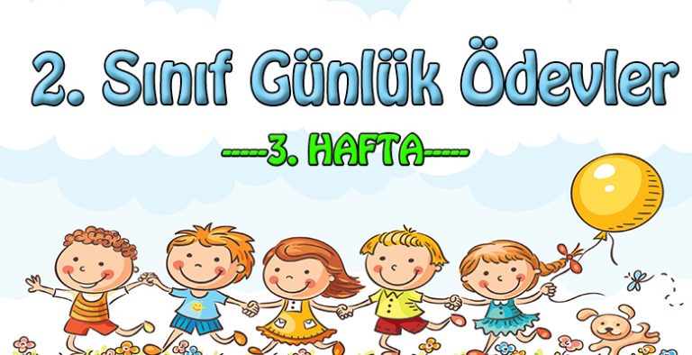 2. Sınıf Günlük Ödevler -2. Dönem 3. Hafta-