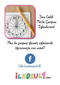 thumbnail of 7 lerle çarpma etkinlik sayfaları