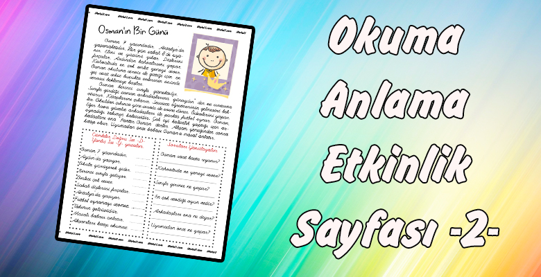 Osman’ın Bir Günü -1. Sınıflar İçin Okuma Anlama- Çalışma Sayfası