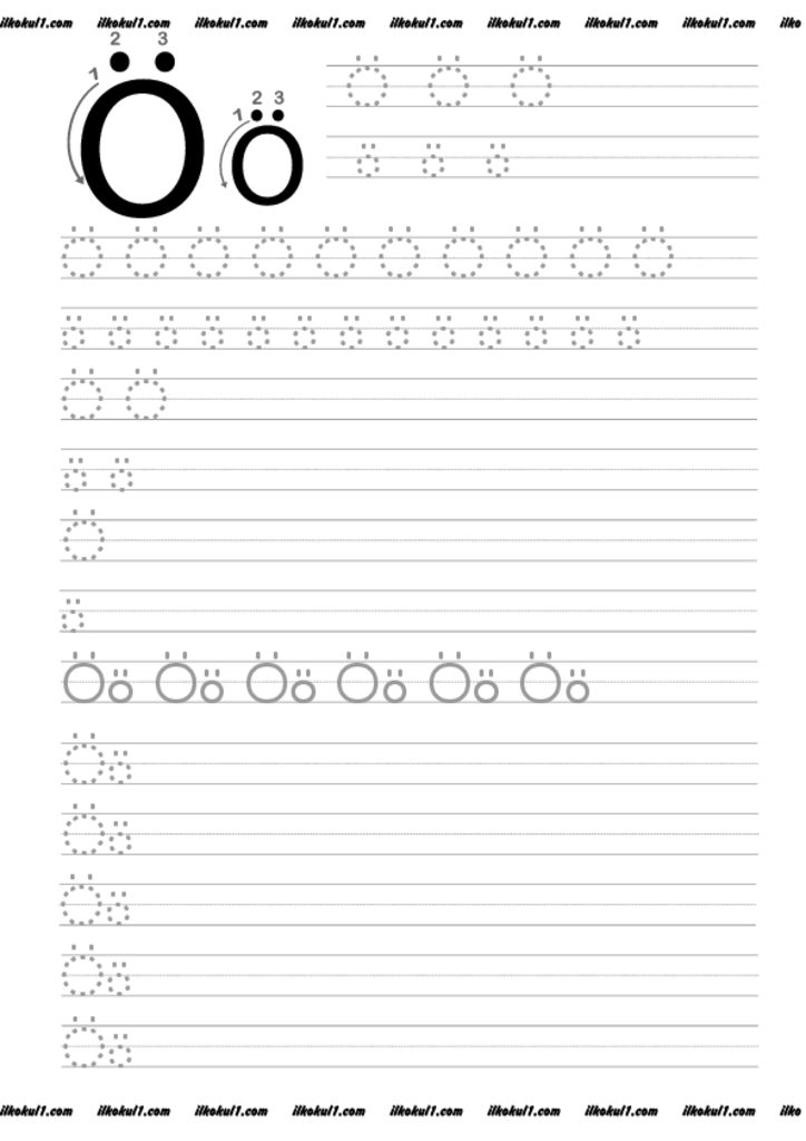 Dik Temel Harfler Yazı Çalışma Sayfaları – Sınıf Öğretmenleri İçin