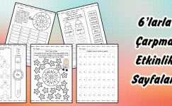 2. Sınıf 6’larla Çarpma Etkinlik Sayfaları