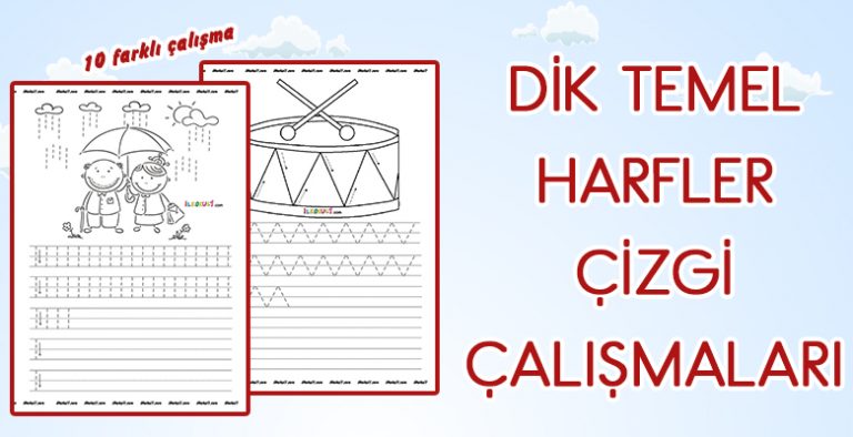 2017-2018 Dik Temel Harfler Çizgi Çalışmaları 2017-2018 Dik Temel Harfler Çizgi Çalışmaları