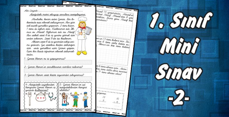 1. Sınıf Mini Sınav -2- 1. Sınıf Mini Sınav -2-