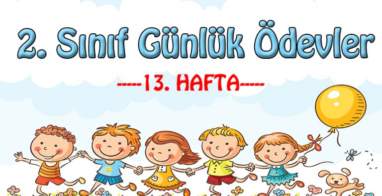 2. Sınıf Günlük Ödevler -2. Dönem 13. Hafta-