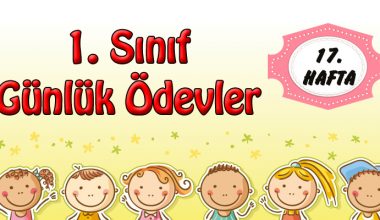 1. Sınıf Günlük Ödevler -2. Dönem 17. Hafta-