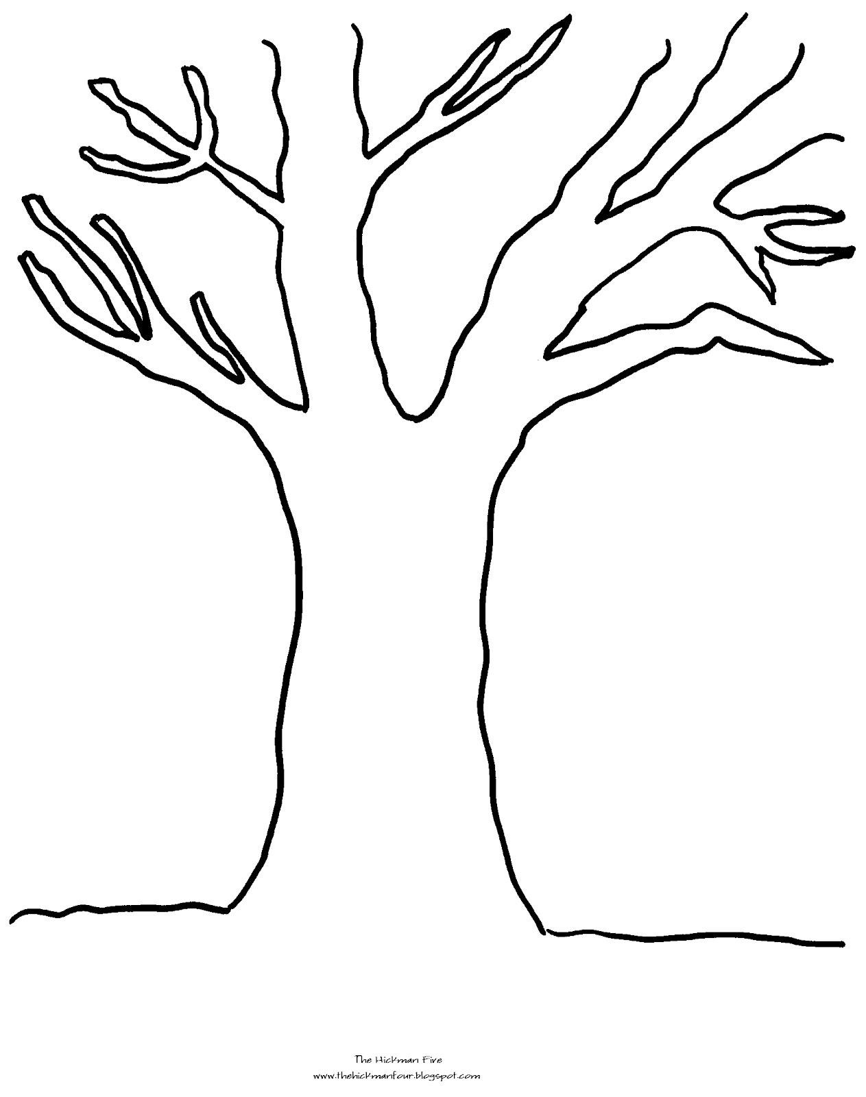 Дерево Рисунок Разукрашка