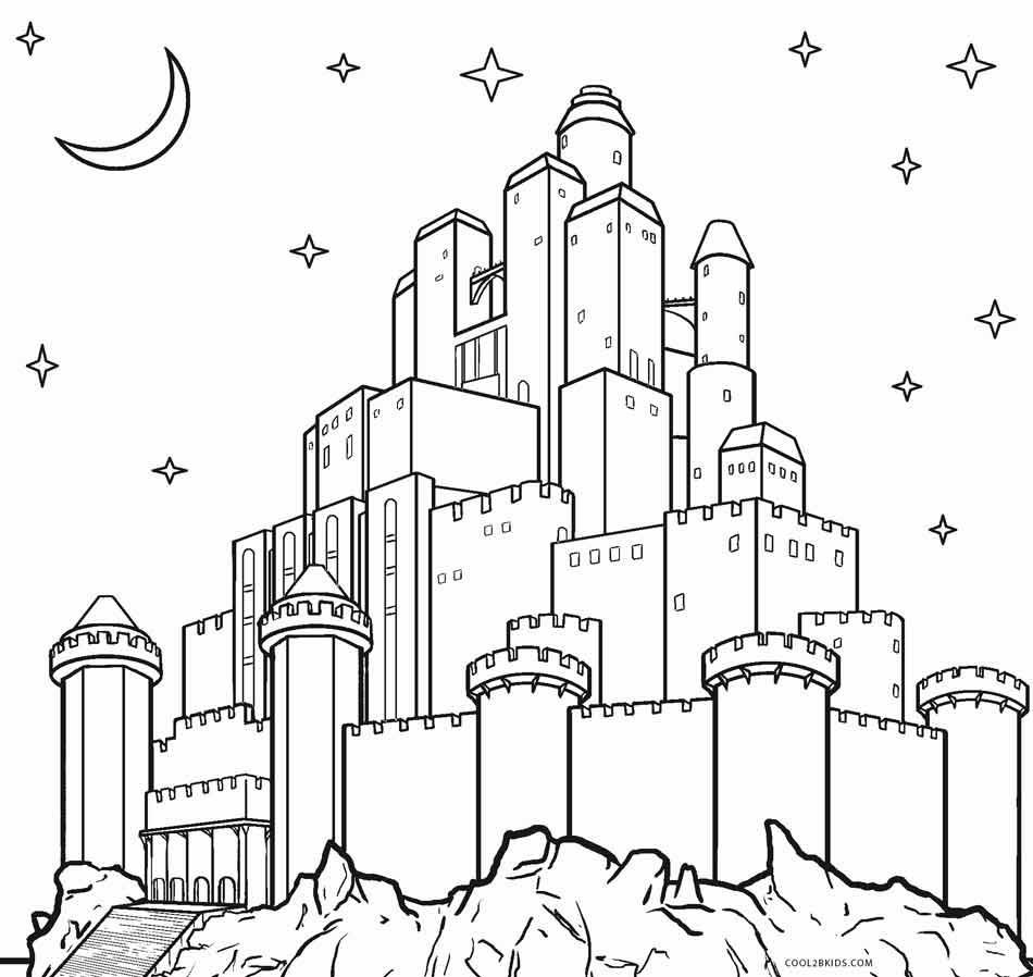 Castle-Coloring-Page