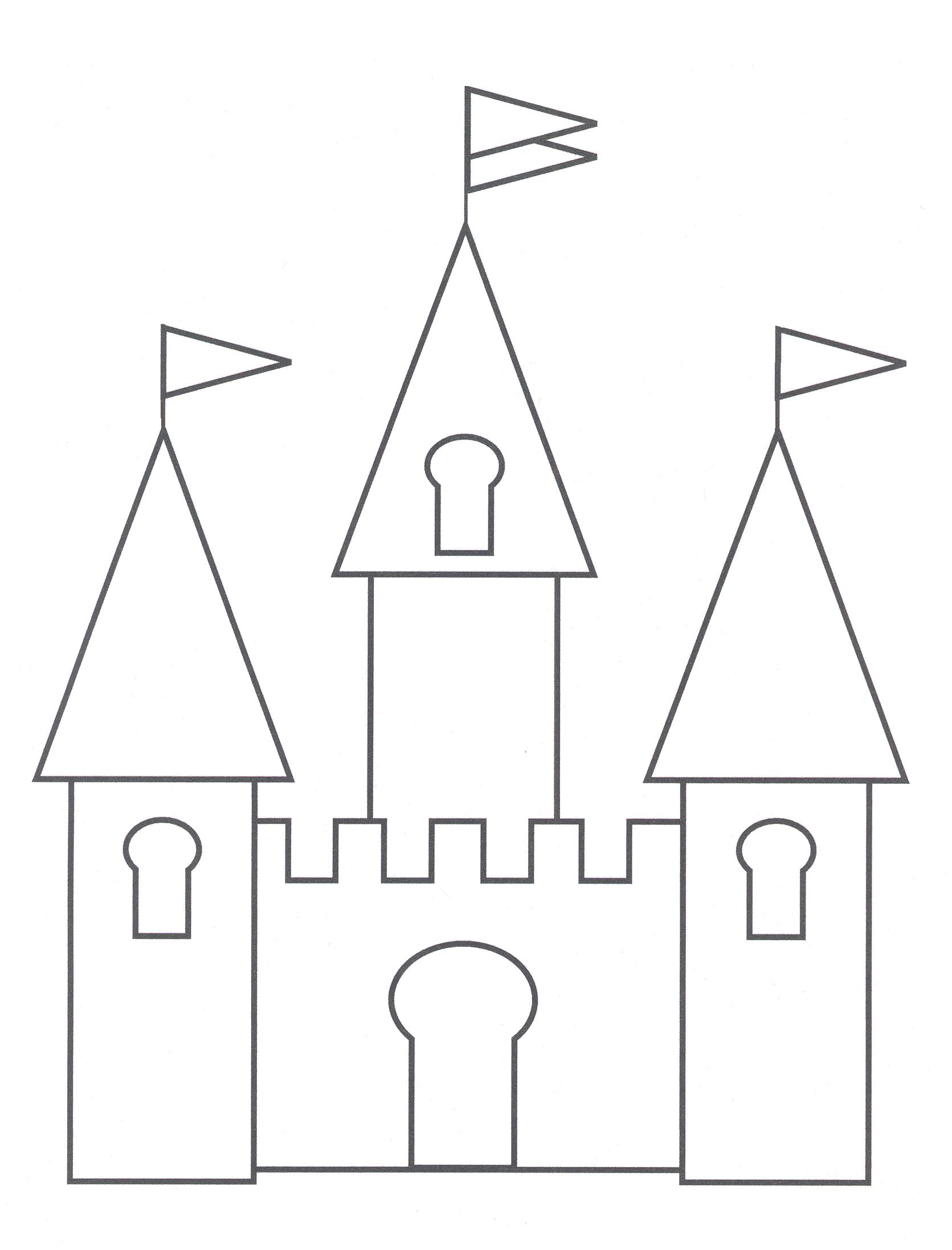 Castle-Coloring-Pages-For-Kids