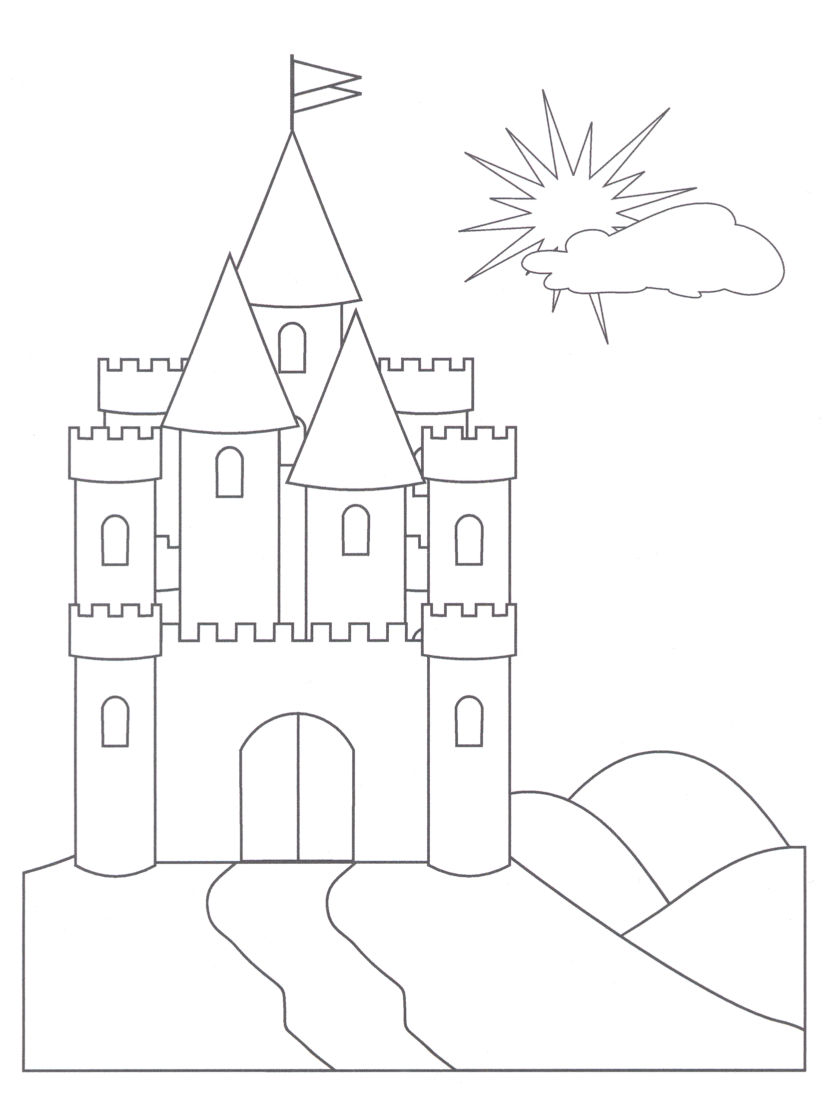 Cinderella-Castle-Coloring-Page