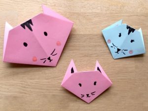 origami basit kedi yapımı