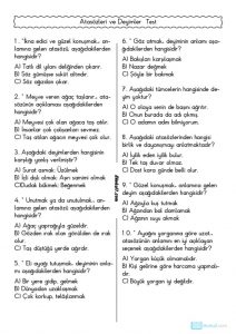 thumbnail of ATASÖZLERİ VE DEYİMLER TEST
