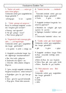 thumbnail of KARŞILAŞTIRMA İFADELERİ TEST 2