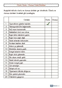 thumbnail of OLUMLU OLUMSUZ CÜMLE ETKİNLİK 2