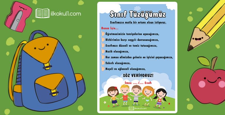Sınıf Tüzüğümüz Afişi Sınıf Tüzüğümüz Afişi