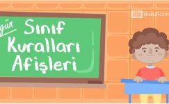 Sınıf Kuralları Afişleri