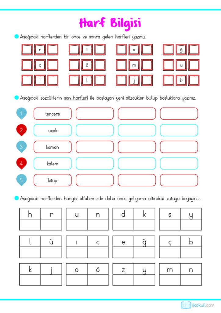 2. sınıf Türkçe Harf Bilgisi -2- | Sınıf Öğretmenleri İçin Ücretsiz