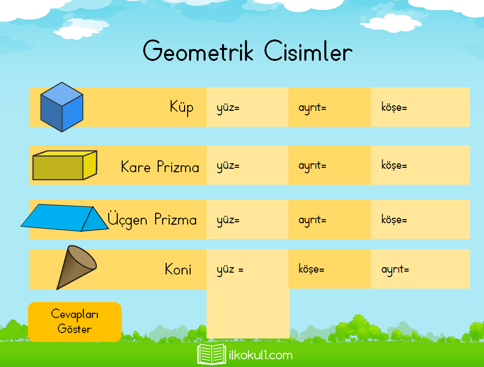 Geometrik Cisimler Sunusu