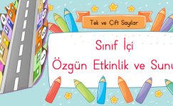 Tek ve Çift Sayılar Konusu Özgün Etkinlikler