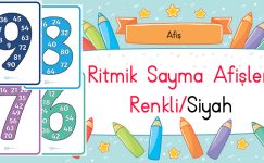 Ritmik Sayma Afişleri 6-7-8-9’lar