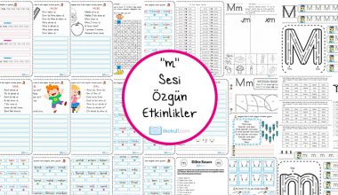 Dik Temel Harfler M Sesi Etkinlikleri