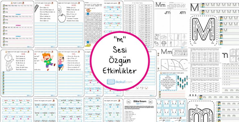 Dik Temel Harfler M Sesi Etkinlikleri