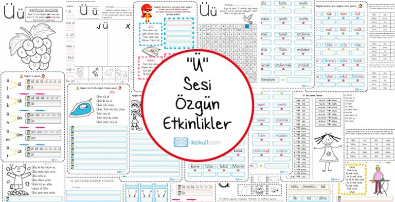 Dik Temel Harfler Ü Sesi Etkinlikleri ve Videoları