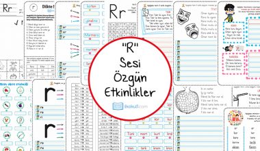 Dik Temel Harfler R Sesi Etkinlikleri