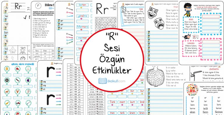 Dik Temel Harfler R Sesi Etkinlikleri Dik Temel Harfler R Sesi Etkinlikleri