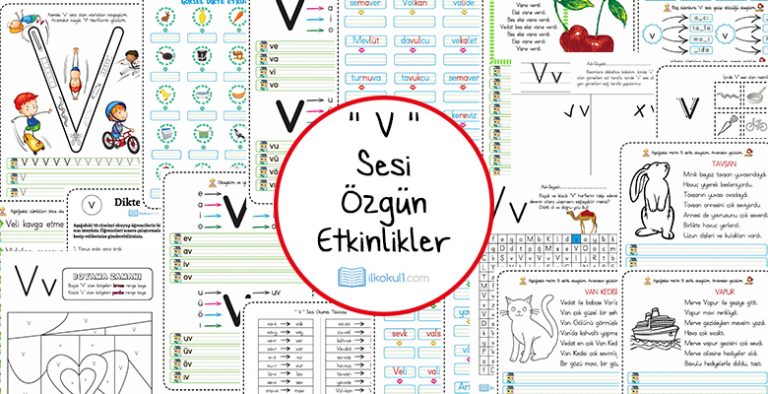 Dik Temel Harfler V Sesi Etkinlikleri