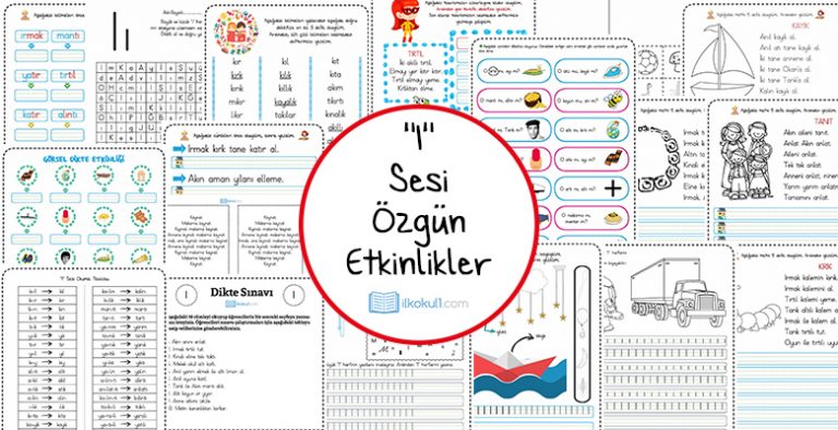 Dik Temel Harfler I Sesi Etkinlikleri