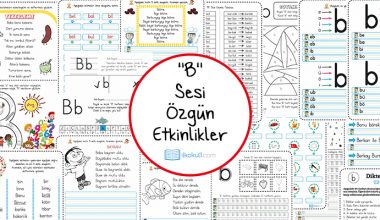 Dik Temel Harfler B Sesi Etkinlikleri