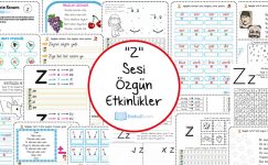 Dik Temel Harfler Z Sesi Etkinlikleri