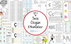 Dik Temel Harfler Ç Sesi Etkinlikleri