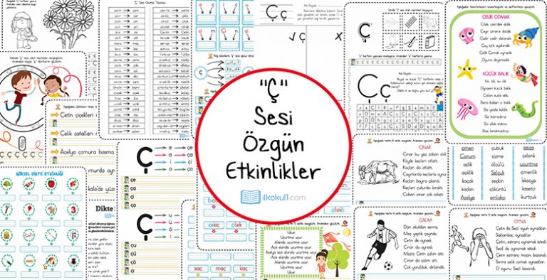 Dik Temel Harfler Ç Sesi Etkinlikleri