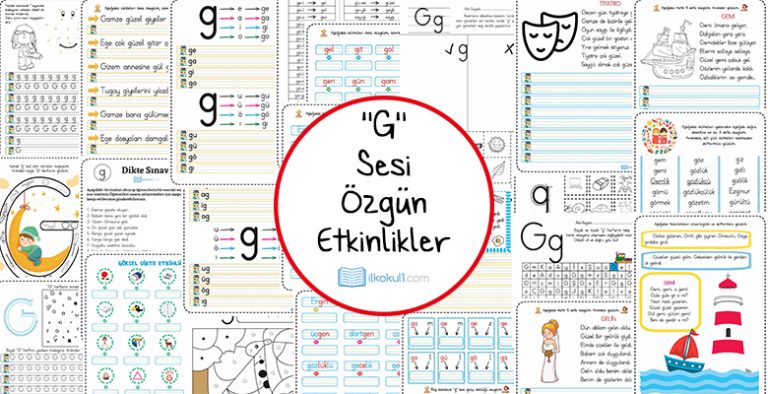 Dik Temel Harfler G Sesi Etkinlikleri Dik Temel Harfler G Sesi Etkinlikleri