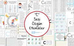 Dik Temel Harfler C Sesi Etkinlikleri