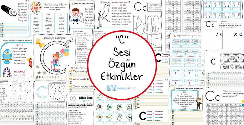 Dik Temel Harfler C Sesi Etkinlikleri