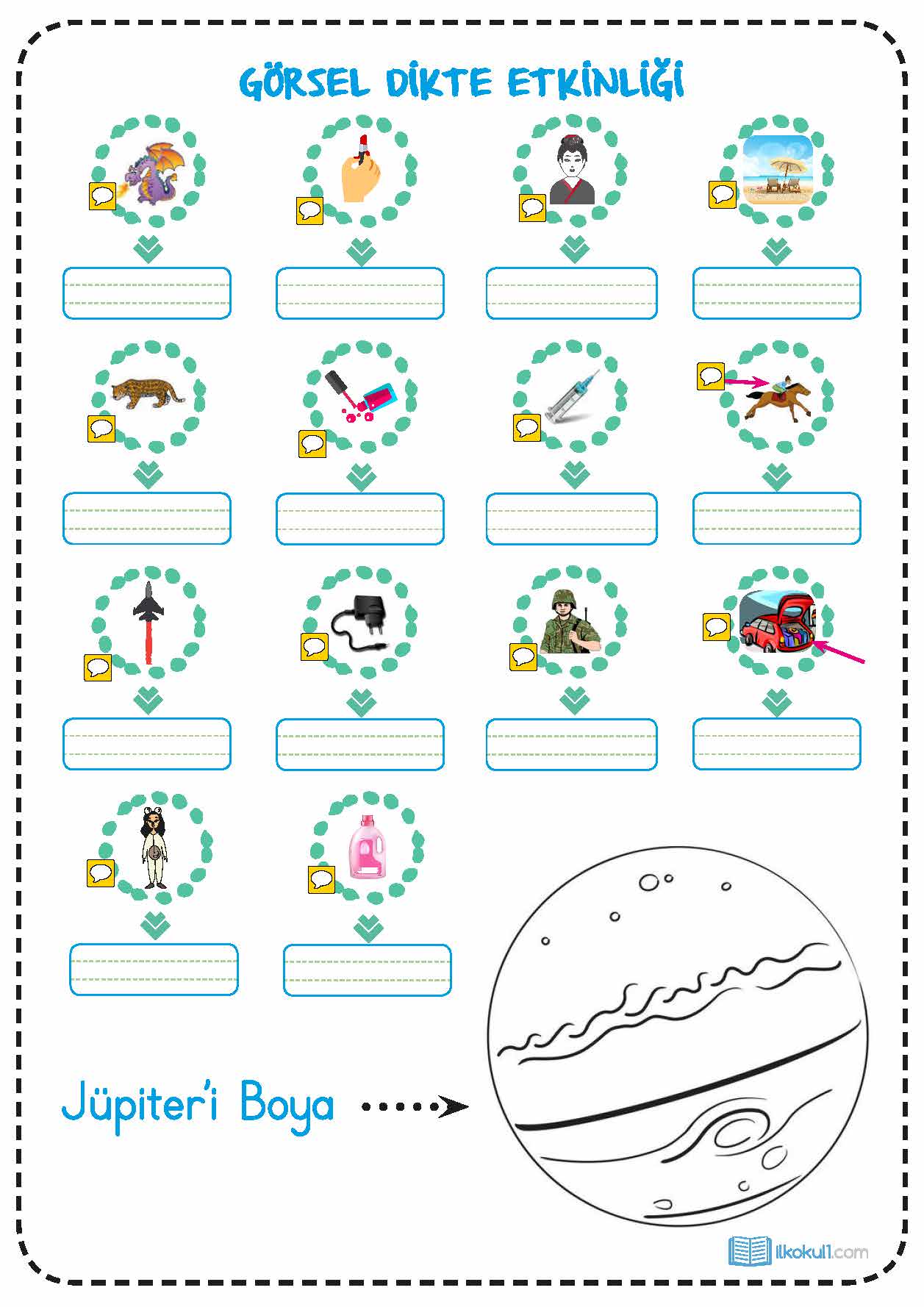 Dik Temel Harfler J Sesi Etkinlikleri Sınıf Öğretmenleri İçin
