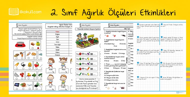 2. Sınıf Ağırlık Ölçüleri Etkinlik Paketi