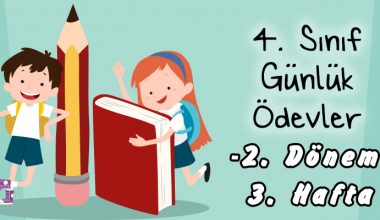 4. Sınıf Günlük Ödevler -2. Dönem 3. Hafta-