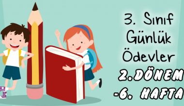 3. Sınıf Günlük Ödevler -2. Dönem 6. Hafta-