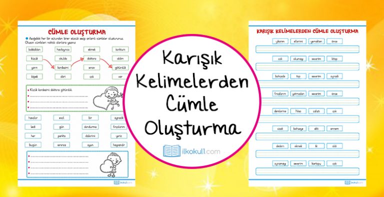 Karışık Kelimelerden Cümle Oluşturma Etkinliği