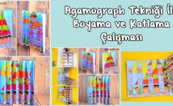 Agamograph Tekniği ile Boyama ve Katlama Çalışması